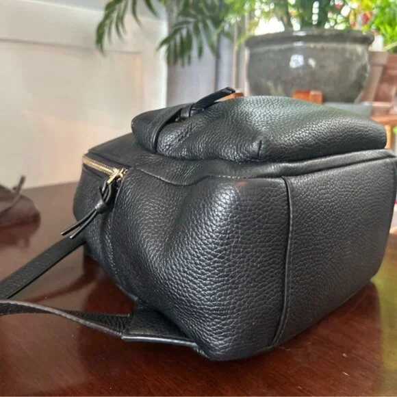 Tory Burch Black Leather Backpack - Picture 7 of 10